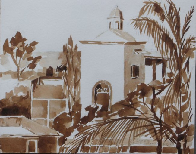 DETAIL OF San Miguel, Mexico No. 1, View from Hotel (Mexico Spirits)