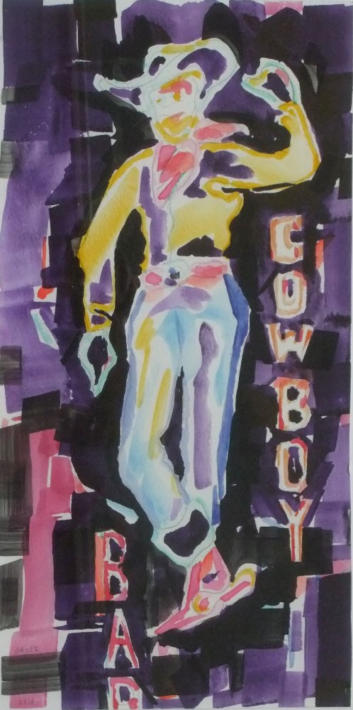 Neon Cowboy III at Congress Hotel in Tucson, AZ