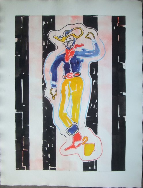 Cowboy Triptych Number 1