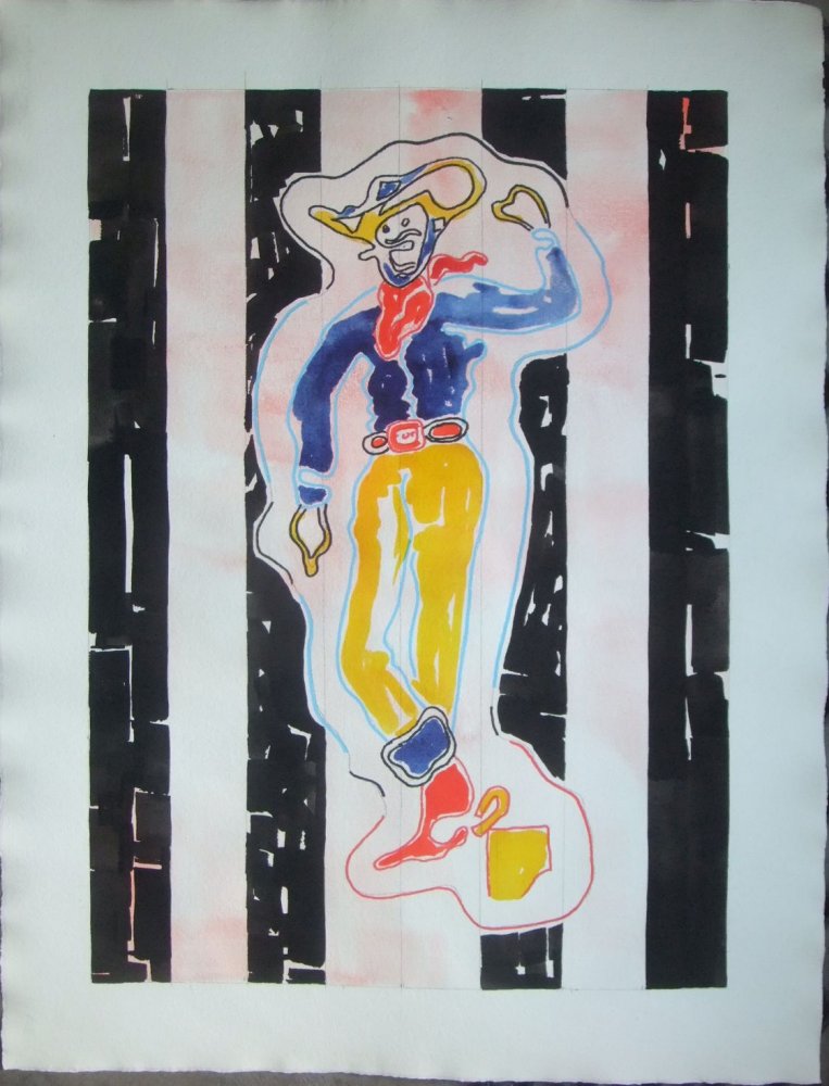 Cowboy Triptych Number 1
