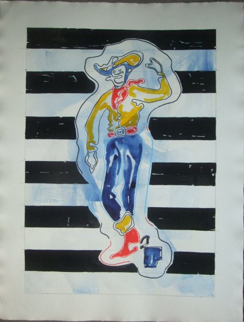 Cowboy Triptych Number 3