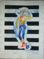 Cowboy Triptych Number 3