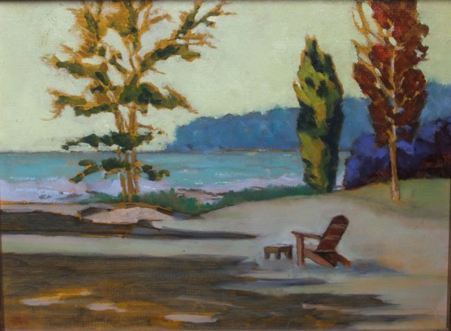 Lake Michigan from Bjorklunden Cabin