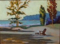 Lake Michigan from Bjorklunden Cabin