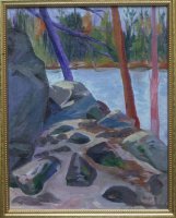 Lake Three Island Campsite Boundary Waters View to the West