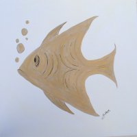 Fish - Designer Gouche on Canvas