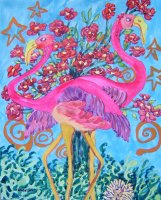 Flamingos with the Hedgehog