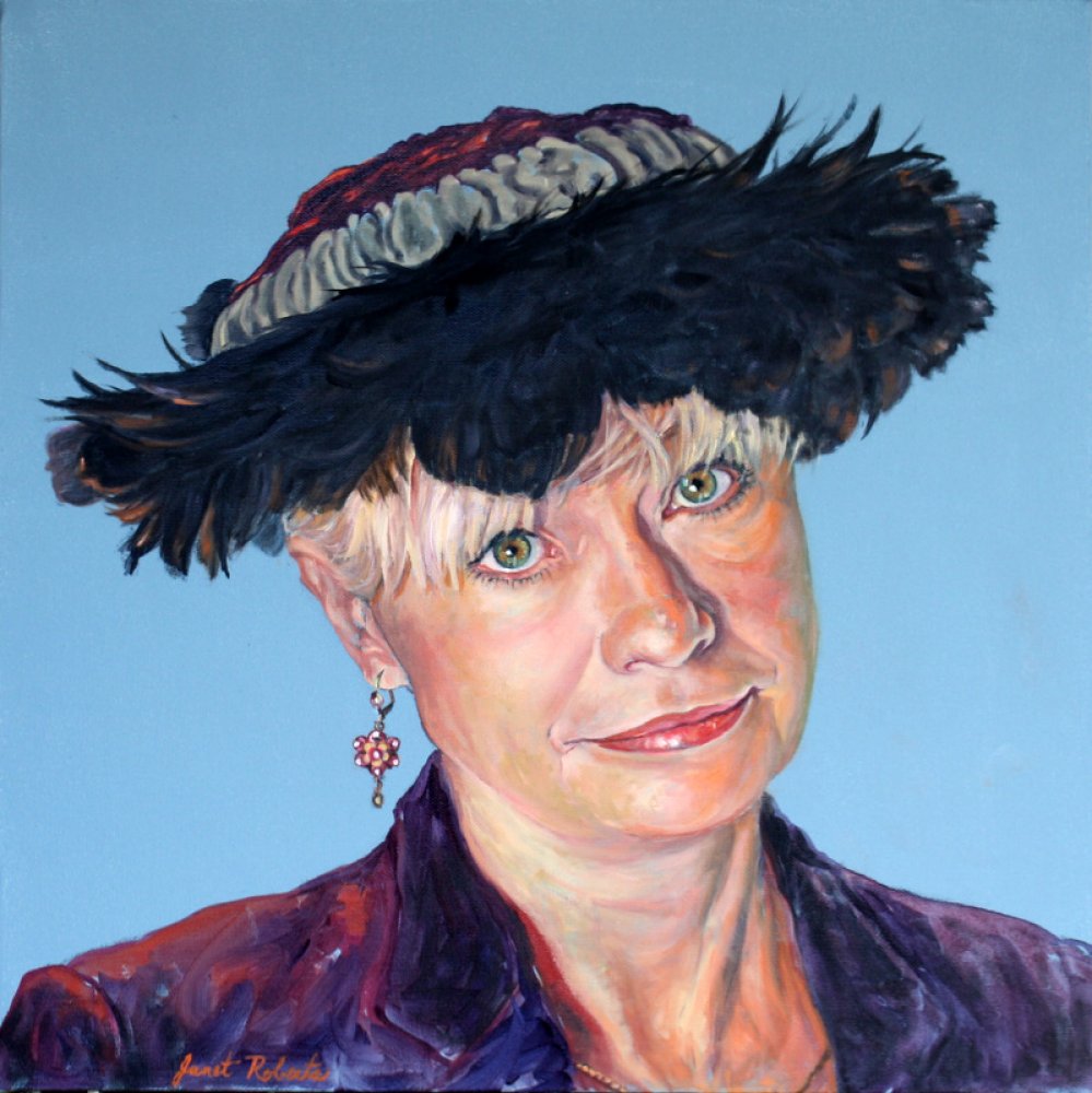 J.J. in Feather Hat