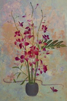Orchids with Lilies
