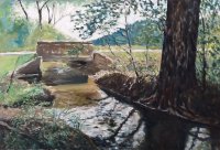 Stream and bridge