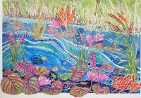 Water and Cat Tails