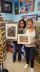 Yolanda and Kathy buying my Art at Carma & Coconuts, Cape Coral FL.