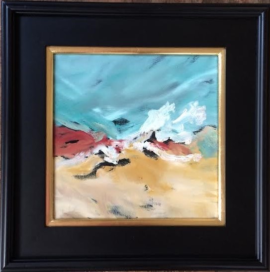 Ocean 2, framed