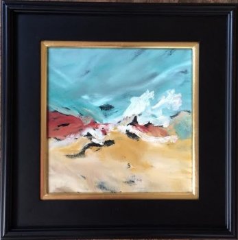 Ocean 2, framed
