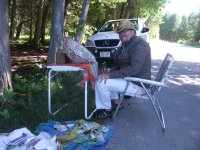 Chuck Beckwith with Mosaic Bowl 3