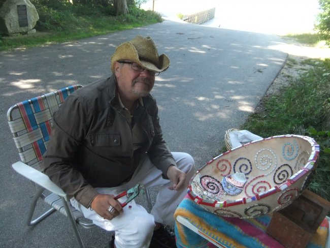 Chuck Beckwith with Mosaic Bowl 1