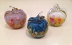 Painted Glass Apples