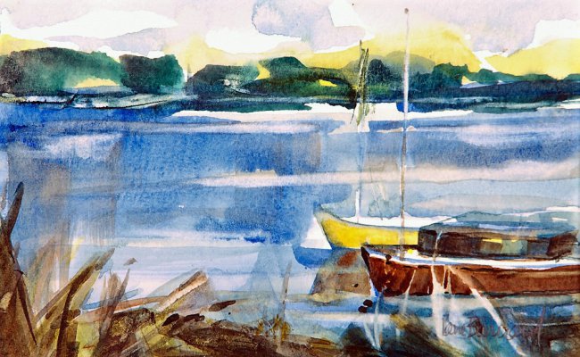 Ephraim Harbor Boats