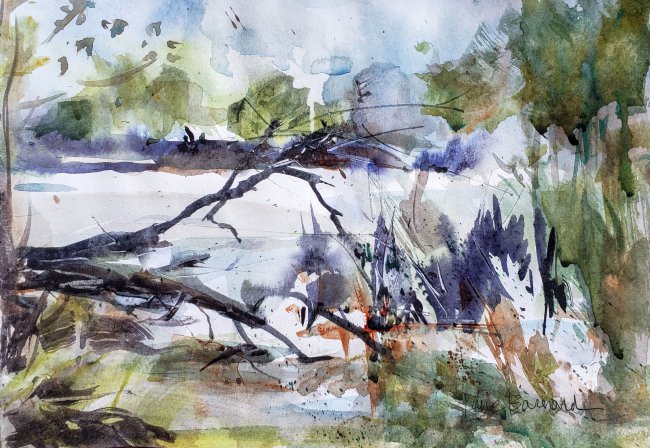 Fallen Tree on the Marsh