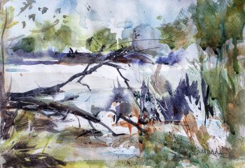 Fallen Tree on the Marsh