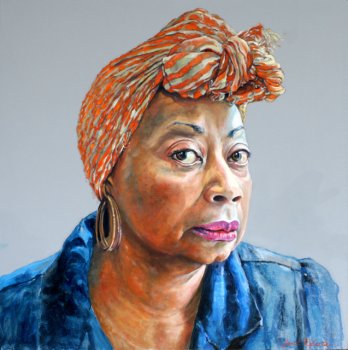 Della in Orange Wrap