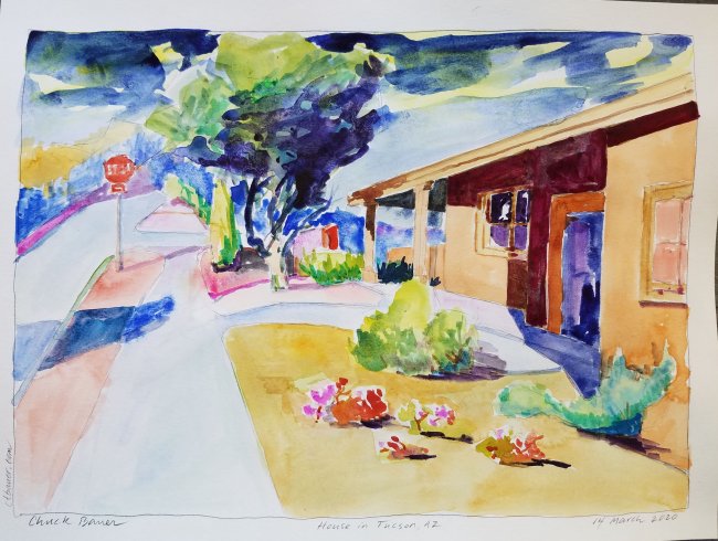 House in Tucson - Storm Coming