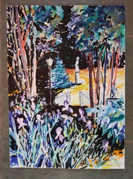 Garden with Black