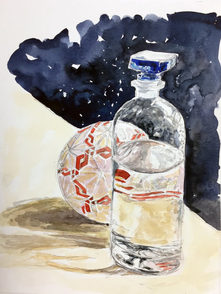 Japanese ball with water