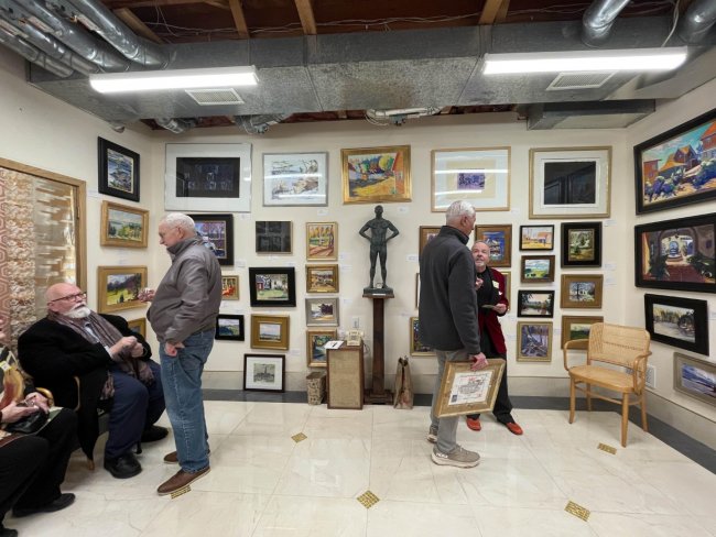 Guests at the January 30, 2025 Gallery Vanitas reception and exhibition.