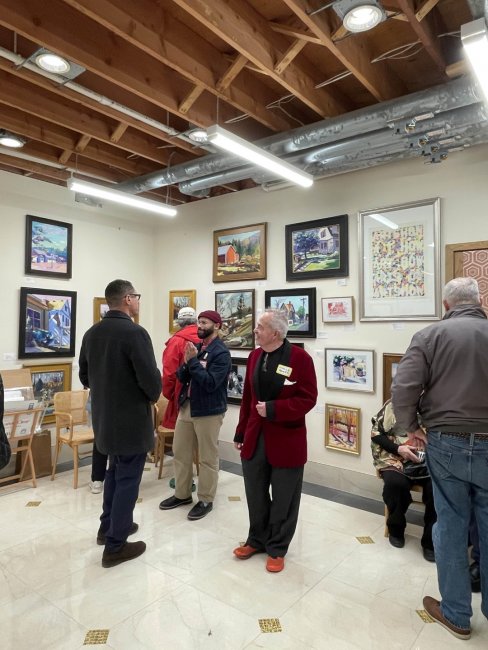 Guests at the January 30, 2025 Gallery Vanitas reception and exhibition.