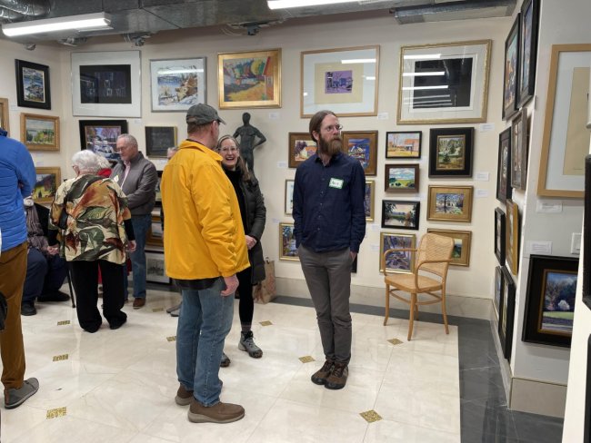 Guests at the January 30, 2025 Gallery Vanitas reception and exhibition.