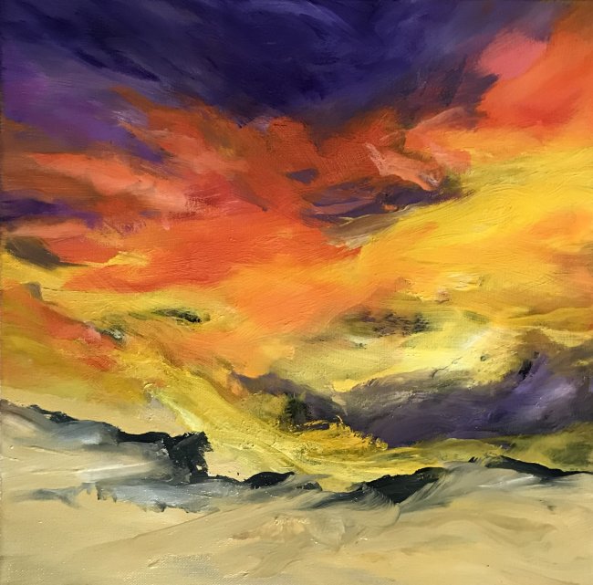 Colorful Sunset Over Beach 2