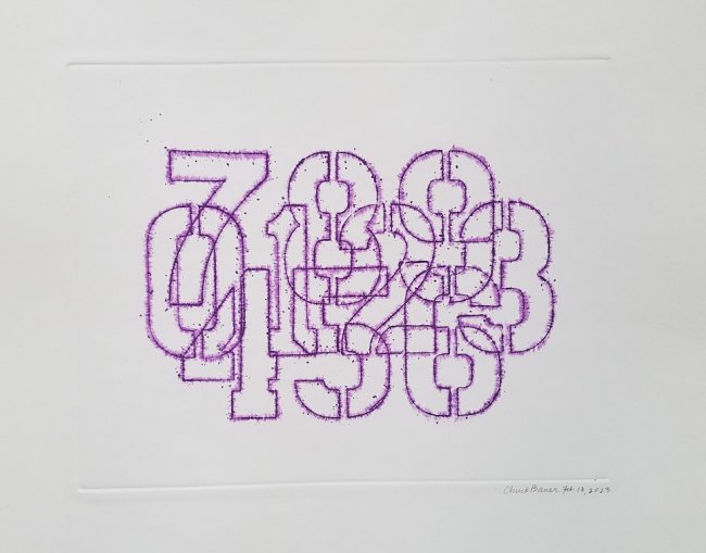 Stencils No. 8 (Digits Zero - Nine)
