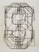 Digits Zero through Nine - Monoprint (DETAIL) 3/10