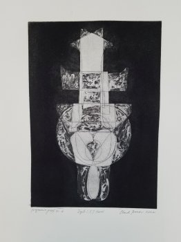 Digits 1, 5, 7 (Monoprint)