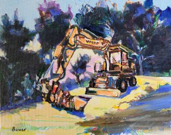 Excavator on Badger Road