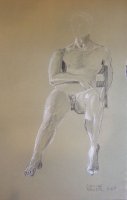 Seated Male Nude Lifedrawing