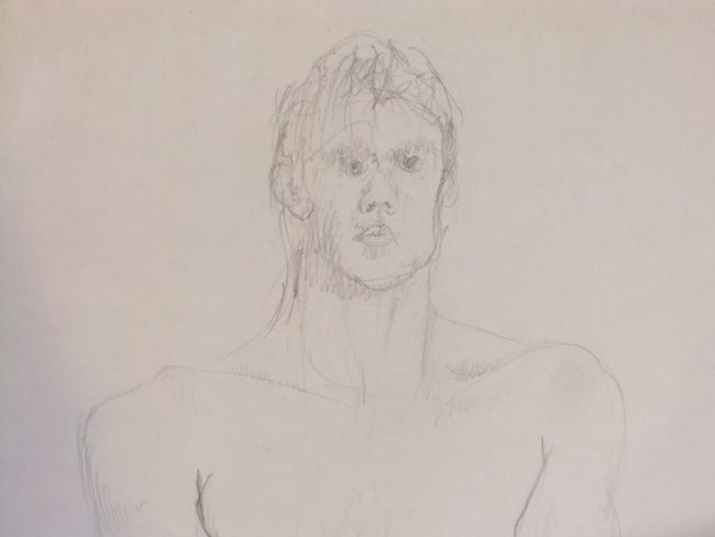 Male Nude (detail) Lifedrawing
