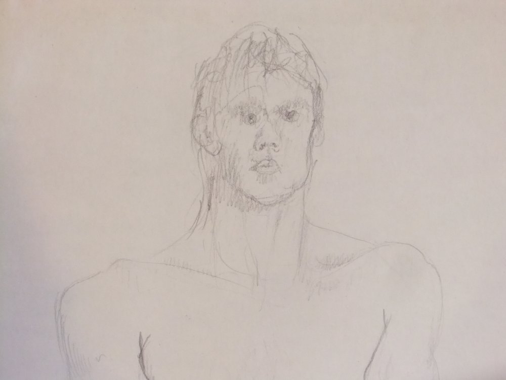 Male Nude (detail) Lifedrawing
