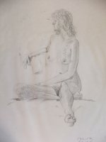 Seated Female Nude Lifedrawing