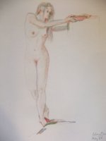 Standing Female Nude Lifedrawing