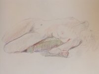Reclining Female Nude Lifedrawing