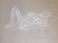 Reclining Female with Bent Leg Lifedrawing