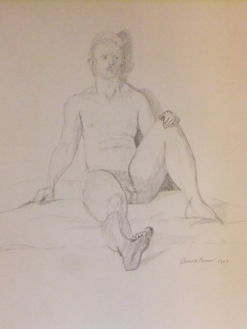 Seated Male Nude Lifedrawing