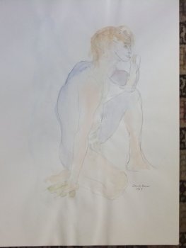 Seated Male Nude Lifedrawing No. 2