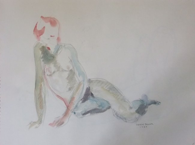 Seated Female Nude Lifedrawing No. 2