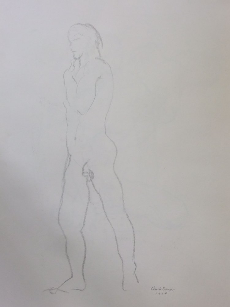 Standing Male Nude Lifedrawing