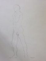 Standing Male Nude Lifedrawing
