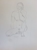 Seated Male Nude Lifedrawing No. 3