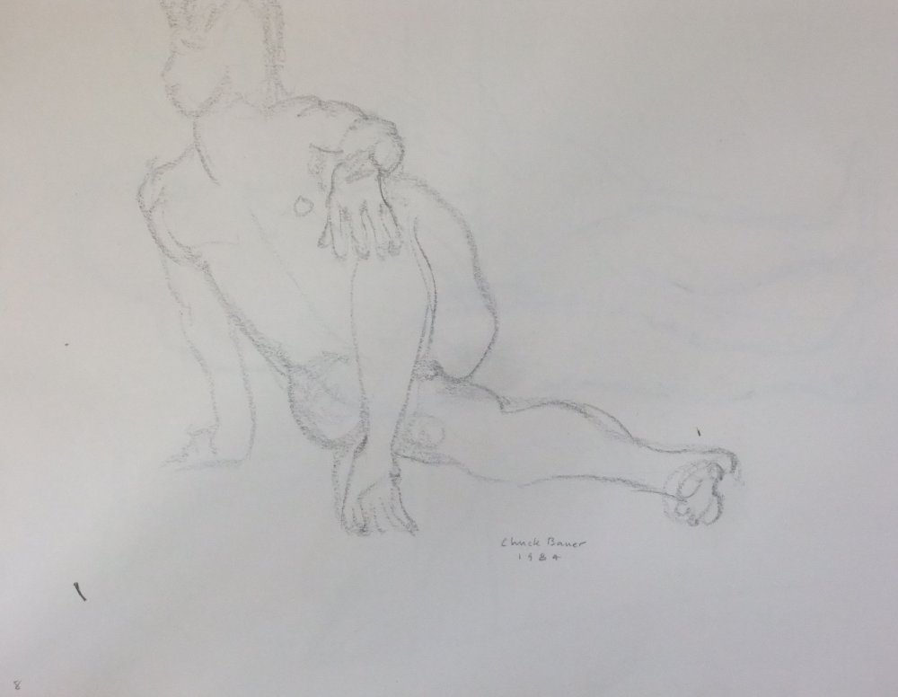 Seated Male Nude Lifedrawing No. 4